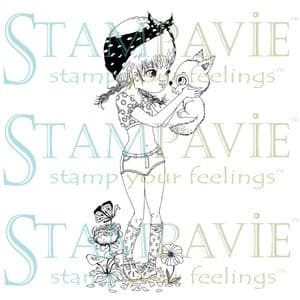 AC04 ~ FOXY ROXY ~ ANNE CRESCI Stampavie stamp