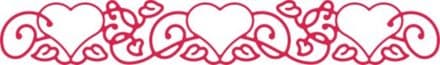 B142 ~ HEARTS D'VINE ~ border die - Cheery Lynn