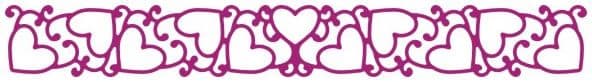 B143 ~ TANGLED HEARTS ~ border die - Cheery Lynn
