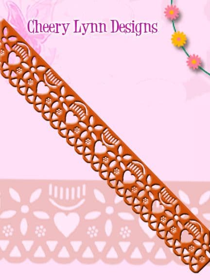 B153 ~ Lace Edger border die ~ Cheery Lynn Designs