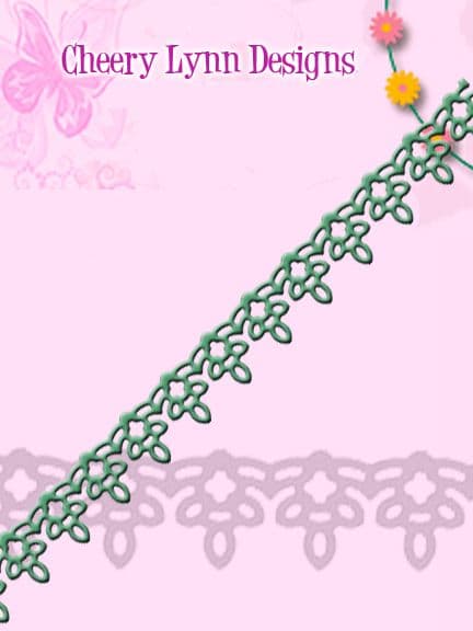 B160 ~ QUEEN ANNE'S LACE border ~ Cheery Lynn Designs die
