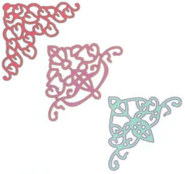 B165 ~ LACE CORNER DECO E ~ 3 dies Cheery Lynn