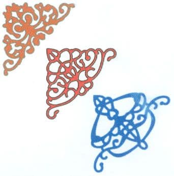 B166 ~ LACE CORNER DECO F ~ 3 dies