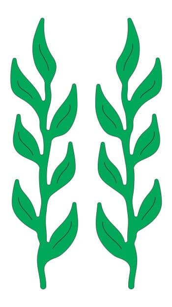 B179 ~ IRIS LEAVES ~ Cheery Lynn Designs die