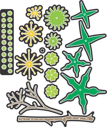 B188~ BUILD A FLOWER - EMBELLISHMENT #2~ Cheery Lynn die set