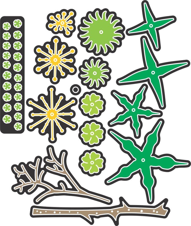 B188~ BUILD A FLOWER - EMBELLISHMENT #2~ Cheery Lynn die set