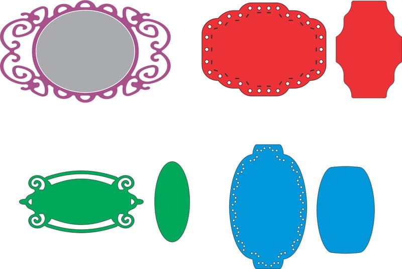 B190~ SENTIMENT FRAME 2~ Cheery Lynn Doily die