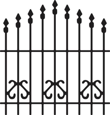 B196~ ORNAMENTAL GATE ~ Cheery Lynn Doily die