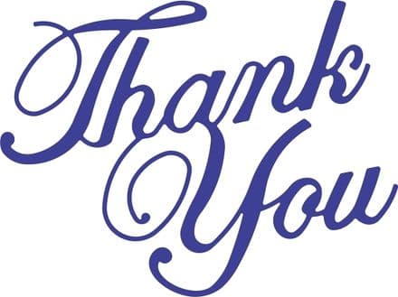 B213 ~ THANK YOU ~ Cheery Lynn Doily die