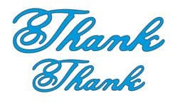 B230 ~ THANK (SET OF 2) ~ CHEERY LYNN DIE