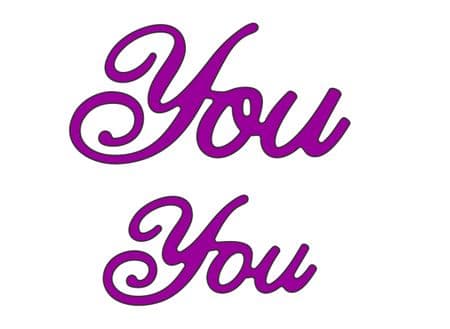 B235~ YOU (SET OF 2) ~ CHEERY LYNN DIE