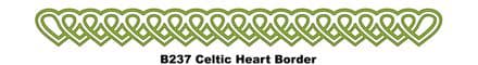B237 ~ CELTIC HEART BORDER ~ CHEERY LYNN DIE