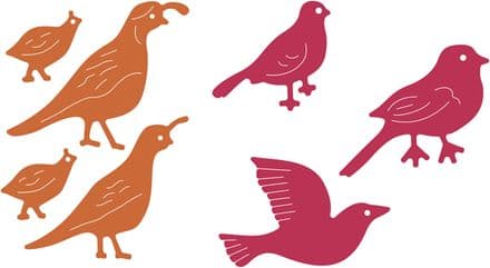 B349 ~ Birds of Earth and Sky ~ Cheery Lynn Designs dies