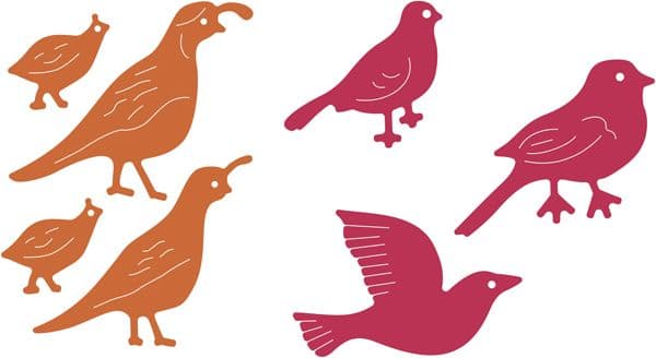 B349 ~ Birds of Earth and Sky ~ Cheery Lynn Designs dies