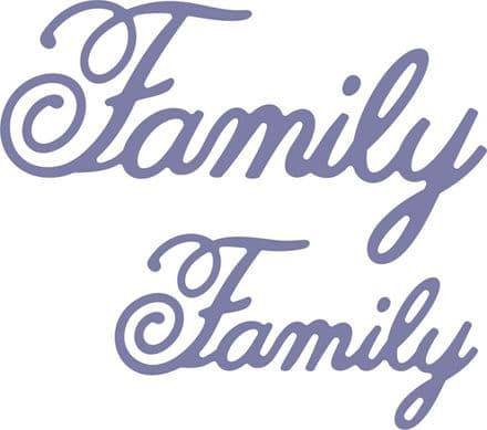 B409 ~ FAMILY (SET OF 2) ~ CHEERY LYNN DIE