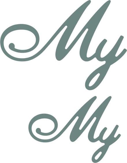 B410 ~ MY (SET OF 2) ~ CHEERY LYNN DIE