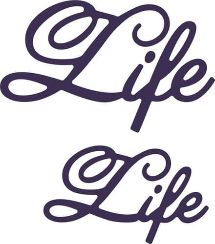 B414 ~ LIFE (SET OF 2) ~ CHEERY LYNN DIE