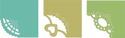 B428 ~ FANCY CORNER CUTS #1~ set of six dies ~ CHEERY LYNN DIES