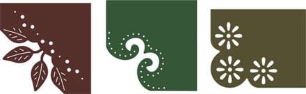 B431 ~ FANCY CORNER CUTS #4~ set of six dies ~ CHEERY LYNN DIES