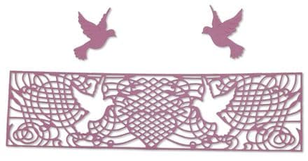 B458 ~ DOVE BORDER ~ CHEERY LYNN DIES