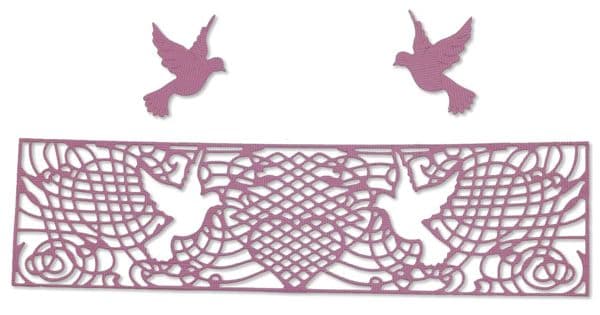 B458 ~ DOVE BORDER ~ CHEERY LYNN DIES