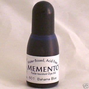 BAHAMA BLUE Re-Inker for Memento ink pad, 15ml bottle