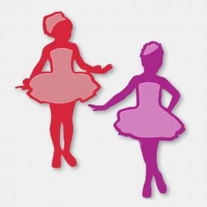 C0723737 ~ BALLET TUTU ~TWO DIES ~ Couture Creations ~ Van Roe Collection