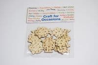 C2206 ~ WOODEN CARTOON SHEEP ~ TRIMITS ~ pack of 8