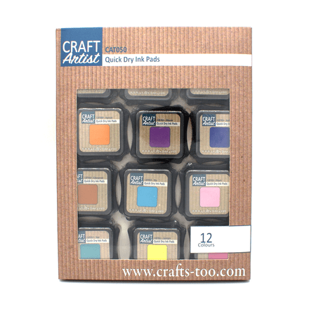 CAT050 - Quick Dry Ink Pads Set of 12 - Craft Artist