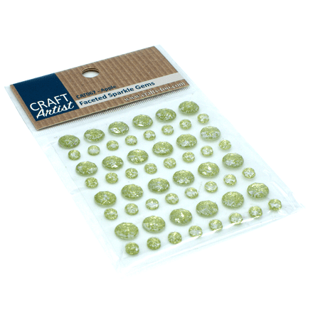 CAT067 - Faceted Sparkle Gems - Apple - Craft Artist