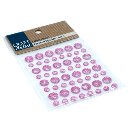 CAT069 - Faceted Sparkle Gems - Blush - Craft Artist