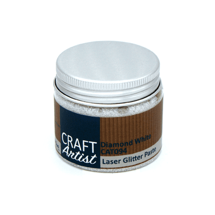 CAT094 - Laser Glitter Paste - Diamond White - Craft Artist
