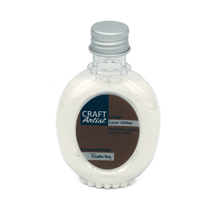 CAT097 - Laser Glitter - White - Craft Artist
