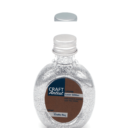 CAT098 - Laser Glitter - Silver - Craft Artist