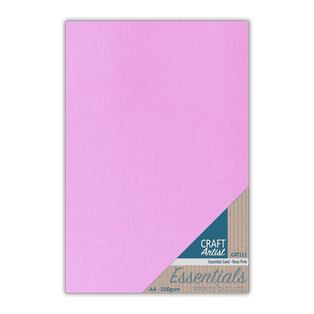 CAT111 - Essential Card - Rose Pink - Craft Artist
