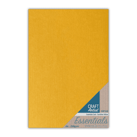 CAT113 - Essential Card - Sunshine Yellow - Craft Artist