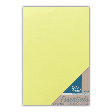 CAT114 - Essential Card - Spring Yellow - Craft Artist