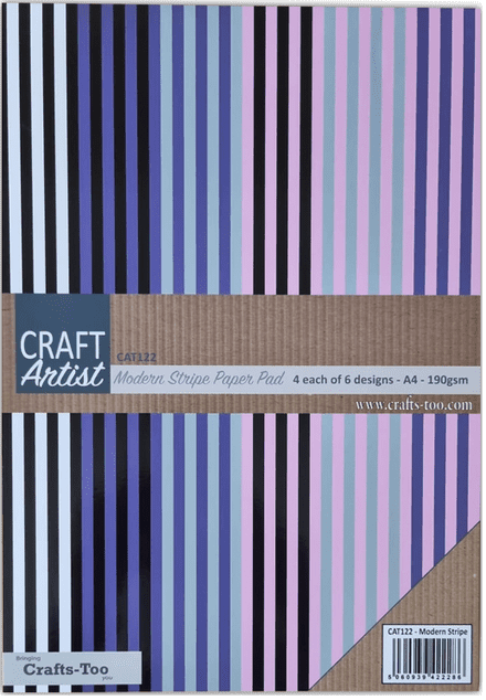 CAT122 - Modern Stripe Paper Pad A4 - Craft Artist