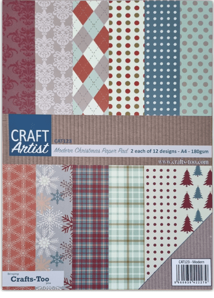 CAT123 - Modern Christmas Paper Pad A4 - Craft Artist