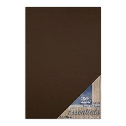 CAT175 - Essential Card - Chocolate - Craft Artist