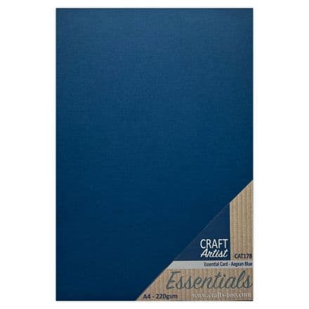 CAT178 - Essential Card - Aegean Blue - Craft Artist
