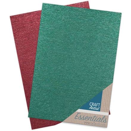 CAT186 -Waterfall Glitter Card - Holly & Berry - Craft Artist