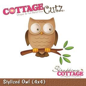 CC4x4-231 ~ STYLISED OWL die ~ Cottage Cutz die