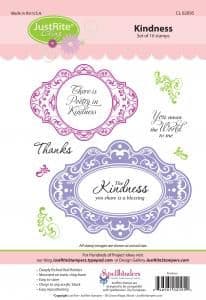 CL-02095 ~ Kindness ~ JustRite cling stamp set