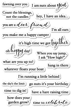 CL403 ~ INTO THE WORDS ~ Poppystamp Clear stamps