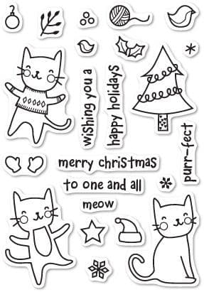 CL431 ~ PURRFECT HOLIDAYS ~ Poppystamp