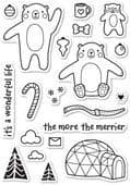 CL432 ~ WINTERTIME BEARS ~ Poppystamp