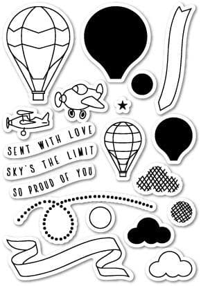 CL5157 ~ FLYING HIGH ~ Open Studio Clear Stamps