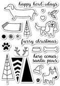 CL5162 ~ SANTA PAWS ~ Open Studio Clear Stamps