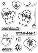 CL5188 ~ WARM HEART ~ Open Studio Clear Stamps